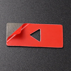 Car Carbon Fiber Warning Light Decorative Sticker for Mazda CX-5 2017-2018, Left and Right Drive Universal