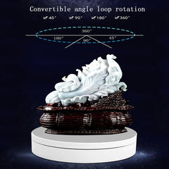 13.8cm USB Charging Smart 360 Degree Rotating Turntable Display Stand Video Shooting Props Turntable for Photography, Load 3kg