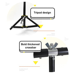 150x200cm T-Shape Photo Studio Background Support Stand Backdrop Crossbar Bracket Kit with Clips, No Backdrop, 150x200cm