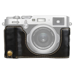 1/4 inch Thread PU Leather Camera Half Case Base for FUJIFILM X100V