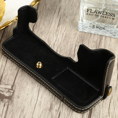 1/4 inch Thread PU Leather Camera Half Case Base for FUJIFILM X-T4