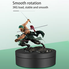 12cm 360 Degree Rotating Turntable Matte Electric Display Stand Video Shooting Props Turntable, Load: 3kg, 12cm Matte Black, 12cm Matte White