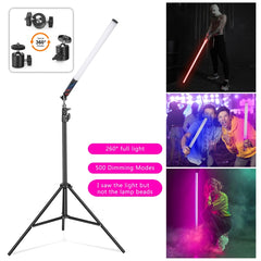 LUXCeO Mood1 85cm RGB Colorful Atmosphere Rhythm LED Stick Handheld Video Photo Fill Light, No Tripod, 85cm
