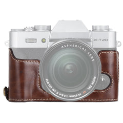 1/4 inch Thread PU Leather Camera Half Case Base for FUJIFILM X-T10 / X-T20