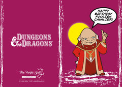 Dungeons and Dragons Birthday Card | Happy Birthday Cavalier | Retro Card