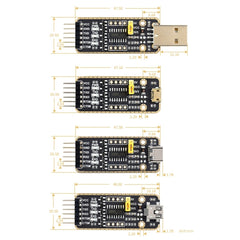 Waveshare Type-C / USB-C to UART High Band Rate Transmission Module Connectors, USB-C