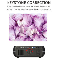 DH-A10 5.8 inch LCD Screen 4200 Lumens 1280 x 800P HD Smart Projector with Remote Control,Android 6.0 OS, Support WiFi, Bluetooth,HDMIx2, USBx2, VGA, AV IN/RCA, RJ45, LAN