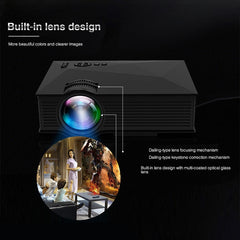 UC68 80ANSI 800x400 Home Theater Multimedia HD 1080P LED Projector, Support USB/SD/HDMI/VGA/IR