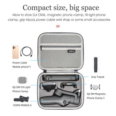 For DJI Osmo Mobile 6 STARTRC Portable Shockproof Waterproof PU Case Bag