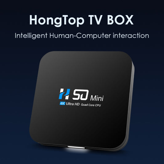 H50 Mini 4K Smart Network TV Box, Android 10.0, RK3318 Quad Core, 2GB+16GB, EU Plug, 2GB+16GB