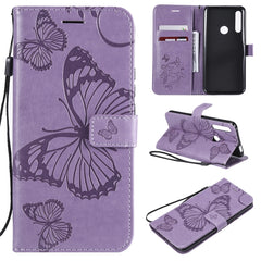Pressed Printing Butterfly Pattern Horizontal Flip PU Leather Case with Holder & Card Slots & Wallet & Lanyard, For Huawei P Smart Z / Y9 Prime 2019, For Galaxy A80, For Galaxy Note 10+ / 10 Pro