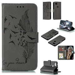Feather Pattern Litchi Texture Horizontal Flip Leather Case with Wallet & Holder & Card Slots, For Google Pixel 3 XL, For Google Pixel 4XL, For Google Pixel 3, For Google Pixel 3a