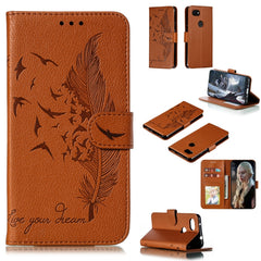 Feather Pattern Litchi Texture Horizontal Flip Leather Case with Wallet & Holder & Card Slots, For Google Pixel 3 XL, For Google Pixel 4XL, For Google Pixel 3, For Google Pixel 3a