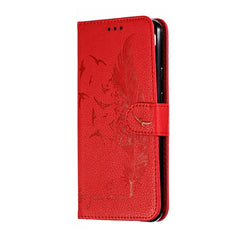 Feather Pattern Litchi Texture Horizontal Flip Leather Case with Wallet & Holder & Card Slots, For Google Pixel 3a XL, For Google Pixel 4