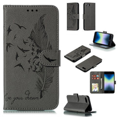 Feather Pattern Litchi Texture Horizontal Flip Leather Case with Wallet & Holder & Card Slots, For iPhone SE 2022 / SE 2020 / 8 / 7, For iPhone 7 Plus / 8 Plus, For iPhone 11 Pro, For iPhone 11