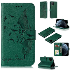 Feather Pattern Litchi Texture Horizontal Flip Leather Case with Wallet & Holder & Card Slots, For iPhone SE 2022 / SE 2020 / 8 / 7, For iPhone 7 Plus / 8 Plus, For iPhone 11 Pro, For iPhone 11