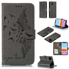 Feather Pattern Litchi Texture Horizontal Flip Leather Case with Wallet & Holder & Card Slots, For iPhone SE 2022 / SE 2020 / 8 / 7, For iPhone 7 Plus / 8 Plus, For iPhone 11 Pro, For iPhone 11