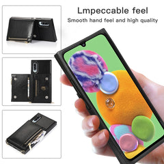 Square Zipper Wallet Bag TPU+PU Back Cover Case with Holder & Card Slots & Wallet & Cross-body Strap