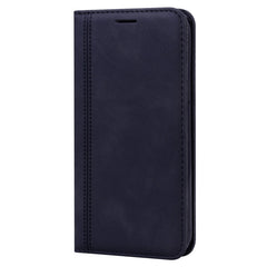 Frosted Business Magnetic Horizontal Flip PU Leather Case with Holder & Card Slot & Lanyard