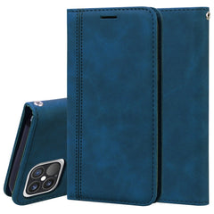 Frosted Business Magnetic Horizontal Flip PU Leather Case with Holder & Card Slot & Lanyard