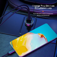 ROCK H11 4.8A 24W Mini Dual USB Car Charger