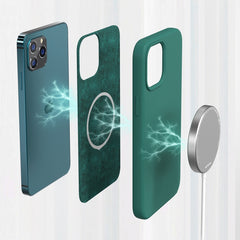 WK WPC-005 iDeal Series Magnetic Liquid Silicone Full Coverage Shockproof Magsafe Case with Magsafe Charging Magnet
