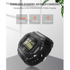 Lokmat MK22 1.21 inch FSTN LCD Screen 50m Waterproof Smart Watch, Support Information Reminder / Remote Camera / Sport Record