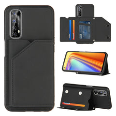 Skin Feel PU + TPU + PC Back Cover Shockproof Case with Card Slots & Holder & Photo Frame, For OPPO Realme 7, For Samsung Galaxy A50 & A30s & A50s, For OPPO Realme C11, For Samsung Galaxy A70 & A70s