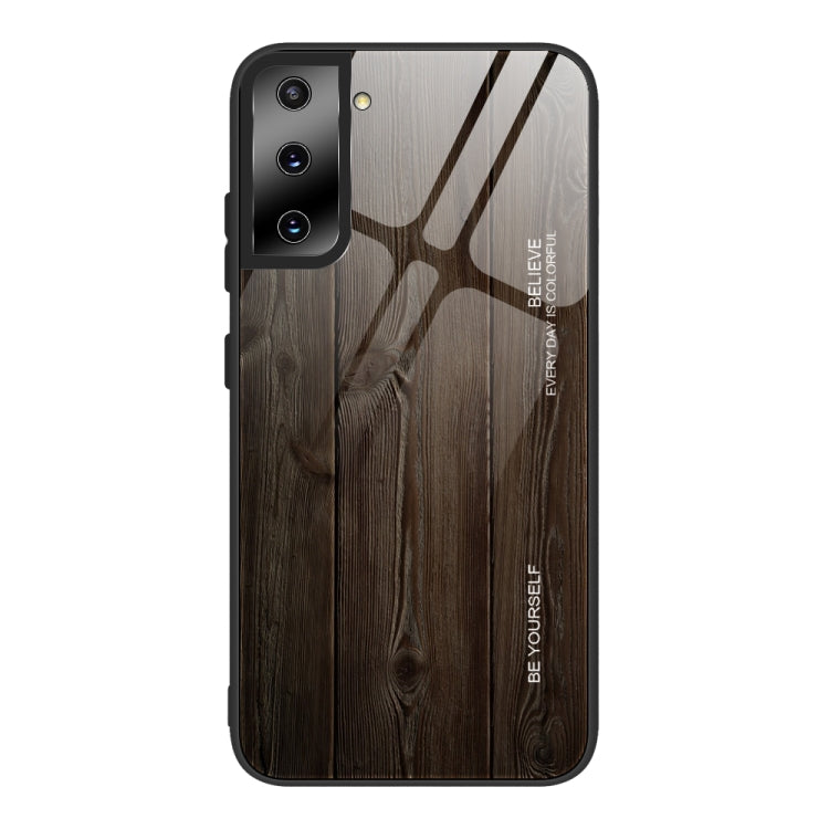 Wood Grain Glass Protective Case, For Samsung Galaxy S21 5G, For Samsung Galaxy S21 Plus, For Samsung Galaxy S21 Ultra 5G, For Samsung Galaxy A21s
