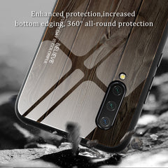Wood Grain Glass Protective Case, For Xiaomi Mi CC9, For Xiaomi Poco X3 NFC, For Xiaomi Redmi K30 Pro, For Xiaomi Redmi Note 9S