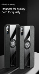 XINLI Stitching Cloth Textue Shockproof TPU Protective Case with Ring Holder, For iPhone XS Max, For iPhone 6 / 6s, For iPhone 6 Plus / 6s Plus
