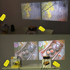 TRANSJEE A2000 320x240P 1000 ANSI Lumens Mini Home Theater HD Digital Projector, Plug Type: US Plug, Plug Type: US Plug(White)