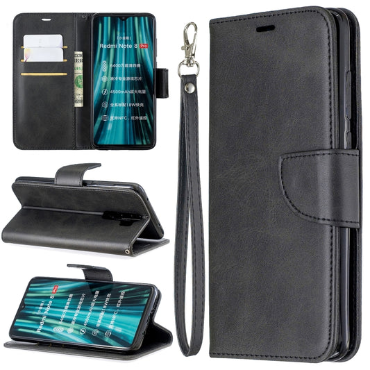 Retro Lambskin Texture Pure Color Horizontal Flip PU Leather Case with Holder & Card Slots & Wallet & Lanyard, For Xiaomi Redmi Note 8Pro