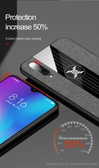 XINLI Stitching Cloth Textue Shockproof TPU Protective Case, For Xiaomi Mi 9 SE, For Xiaomi Mi CC9, For Xiaomi Mi CC9e, For Xiaomi Mi 8 Lite