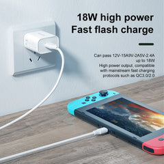 WK WP-U57 18W Speed QC3.0 Fast Charger + USB to Type-C / USB-C Data Cable