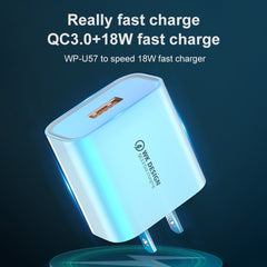 WK WP-U57 Max 18W Maxspeed QC3.0 Fast Charger + USB to Micro USB Data Cable