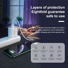 WK WP-U57 Max 18W Maxspeed QC3.0 Fast Charger + USB to Micro USB Data Cable