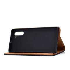 Solid Color Magnetic Horizontal Flip Leather Case with Card Slot & Holder, For Galaxy Note 10