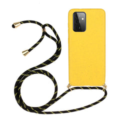 Wheat Straw Material + TPU Protective Case with Lanyard, For Samsung Galaxy A12, For Samsung Galaxy A32 5G, For Samsung Galaxy A52 5G / 4G, For Samsung Galaxy A72 5G / 4G