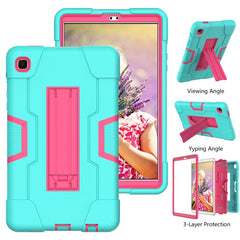 Contrast Color Robot Shockproof Silicone + PC Protective Case with Holder, For Samsung Galaxy Tab A7 Lite T225, For Samsung Galaxy Tab A7 10.4 (2020)