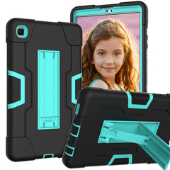 Contrast Color Robot Shockproof Silicone + PC Protective Case with Holder, For Samsung Galaxy Tab A7 Lite T225, For Samsung Galaxy Tab A7 10.4 (2020)