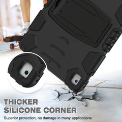 3-Layer Protection Screen Frame + PC + Silicone Shockproof Combination Case with Holder