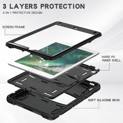 3-Layer Protection Screen Frame + PC + Silicone Shockproof Combination Case with Holder