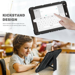 3-Layer Protection Screen Frame + PC + Silicone Shockproof Combination Case with Holder