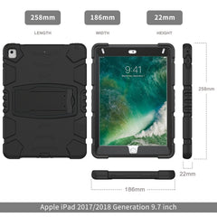 3-Layer Protection Screen Frame + PC + Silicone Shockproof Combination Case with Holder