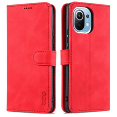 AZNS Skin Feel Calf Texture Horizontal Flip Leather Case with Card Slots & Holder & Wallet, For Xiaomi Mi 11, For vivo Y73s / S7e, For OPPO A15 / A35 4G