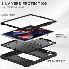 3-Layer Protection  Screen Frame + PC + Silicone Shockproof Combination Case with Holder