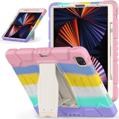 3-Layer Protection  Screen Frame + PC + Silicone Shockproof Combination Case with Holder