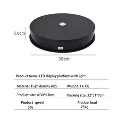 30cm Electric Rotating Turntable Display Stand Video Shooting Props Turntable for Photography, 30cm 110V US Plug, 30cm 220V EU Plug, 30cm 220V UK Plug, 30cm 220V AU Plug