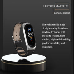 For Xiaomi Mi Band 6 / 5 / 4 / 3 CS Microfiber Leather Replacement Watchband